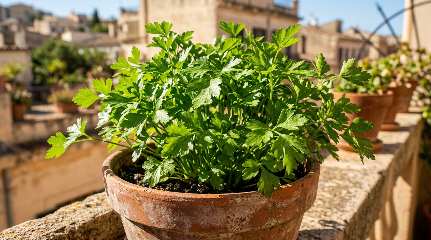 Vaso di prezzemolo